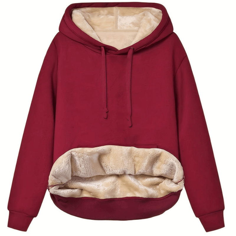Donatella – Felpa con Cappuccio Reversibile in Microfibra
