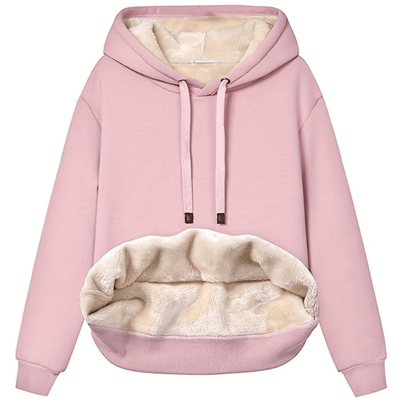 Donatella – Felpa con Cappuccio Reversibile in Microfibra