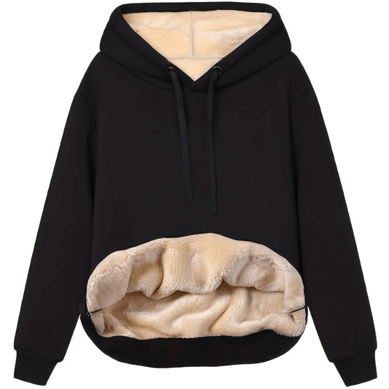 Donatella – Felpa con Cappuccio Reversibile in Microfibra