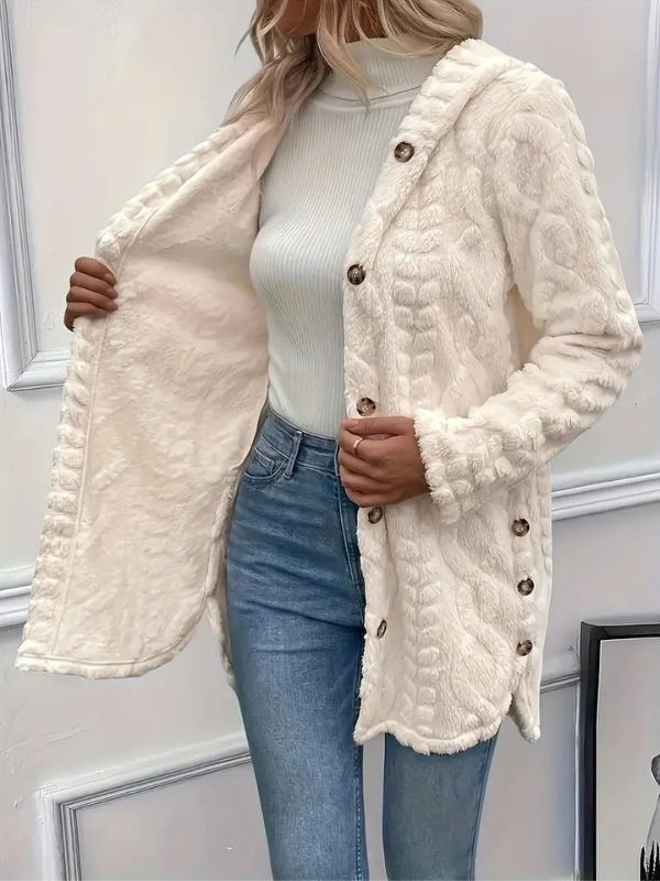 Patrizia - Giacca Donna in Pile con Bottoni Casual e Versatile