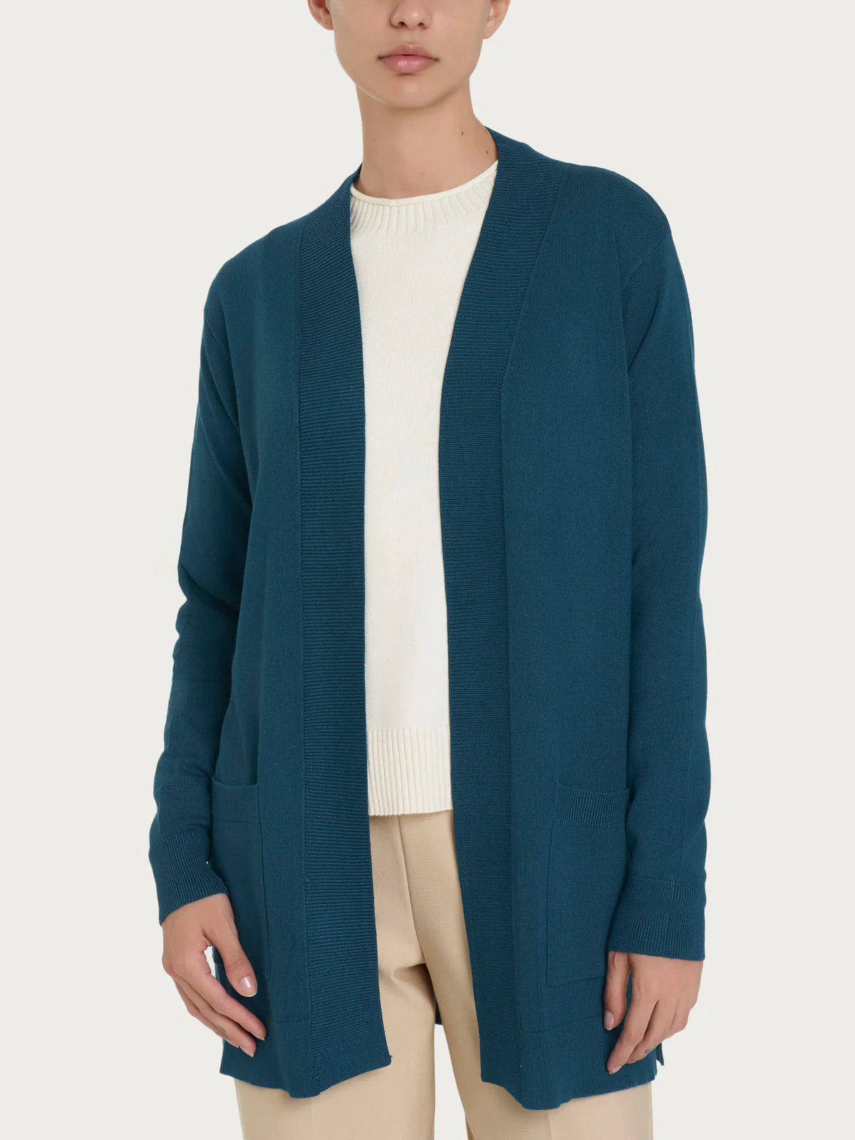 Ginevra - Langarm Strickjacke für alle Jahreszeiten Stagno riflettente