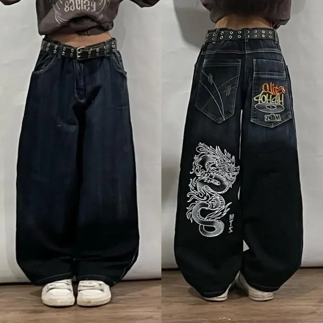 Giovanna – Pantaloni Harajuku Stile Urban da Donna Nero