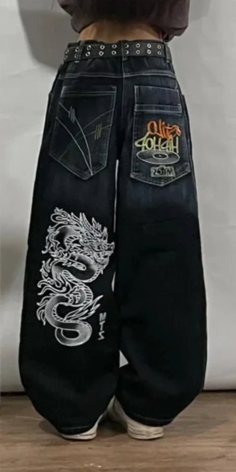 Giovanna – Pantaloni Harajuku Stile Urban da Donna Nero