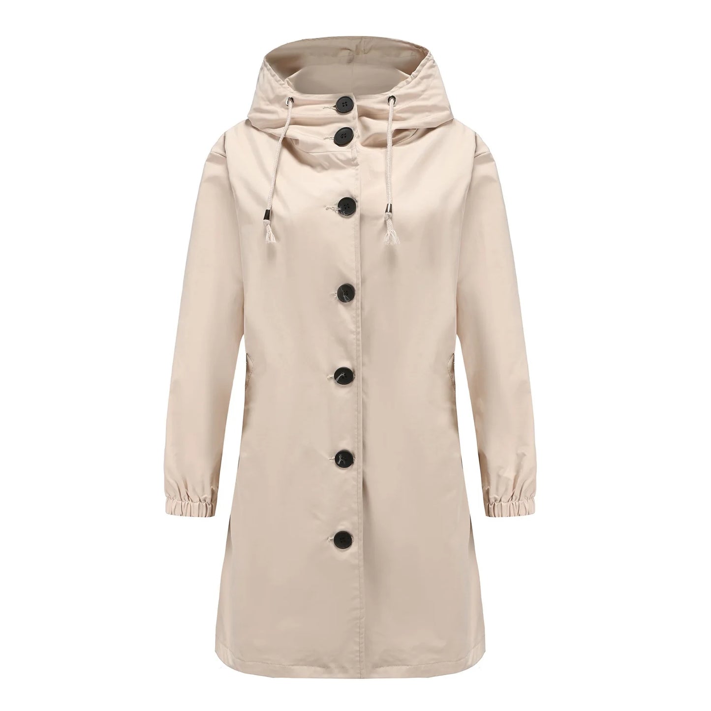 Anabella – Trench Coat Antivento con Cappuccio Donna
