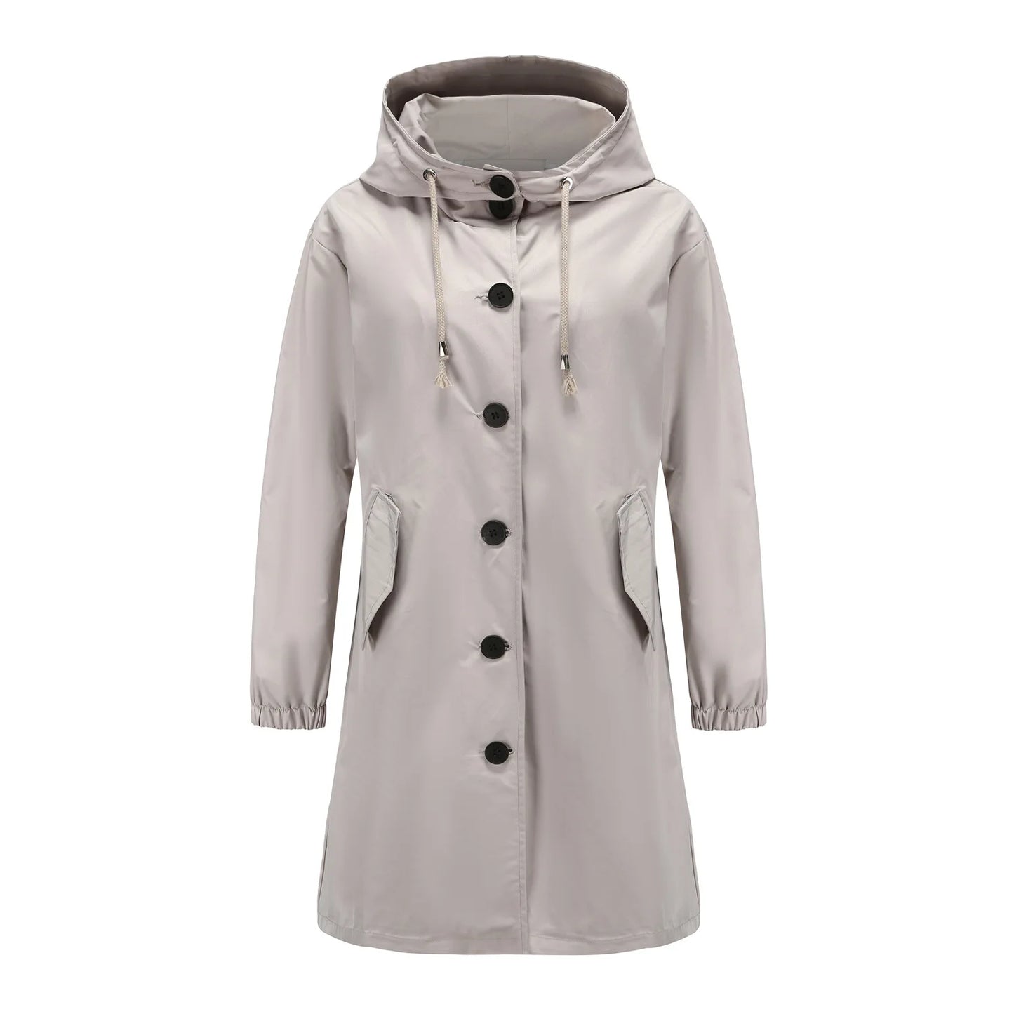 Anabella – Trench Coat Antivento con Cappuccio Donna