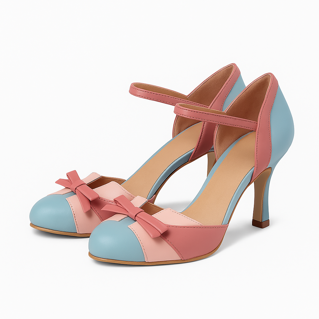 Hajar - Scarpe con Tacco Donna Eleganti e Comode Blu