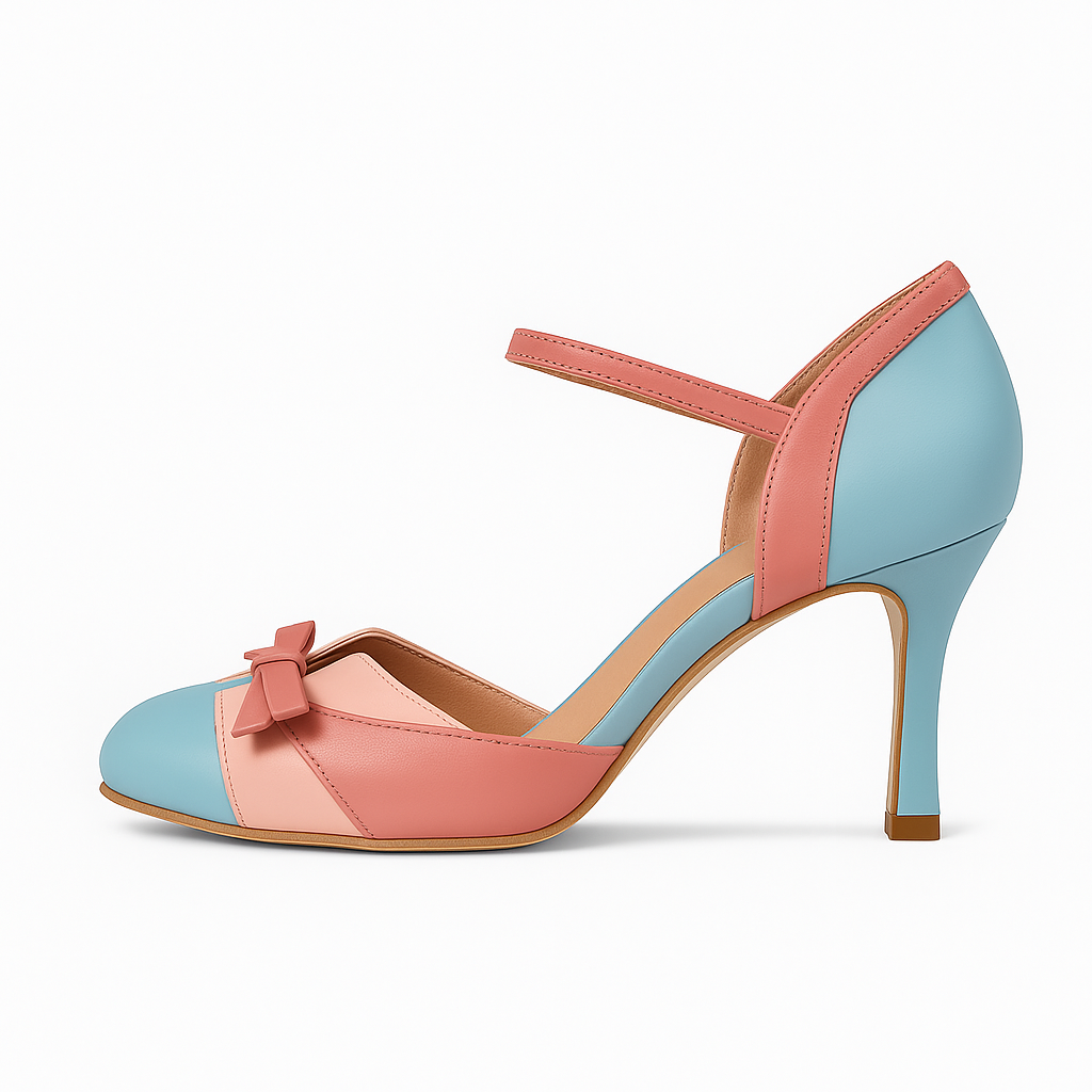 Hajar - Scarpe con Tacco Donna Eleganti e Comode Blu