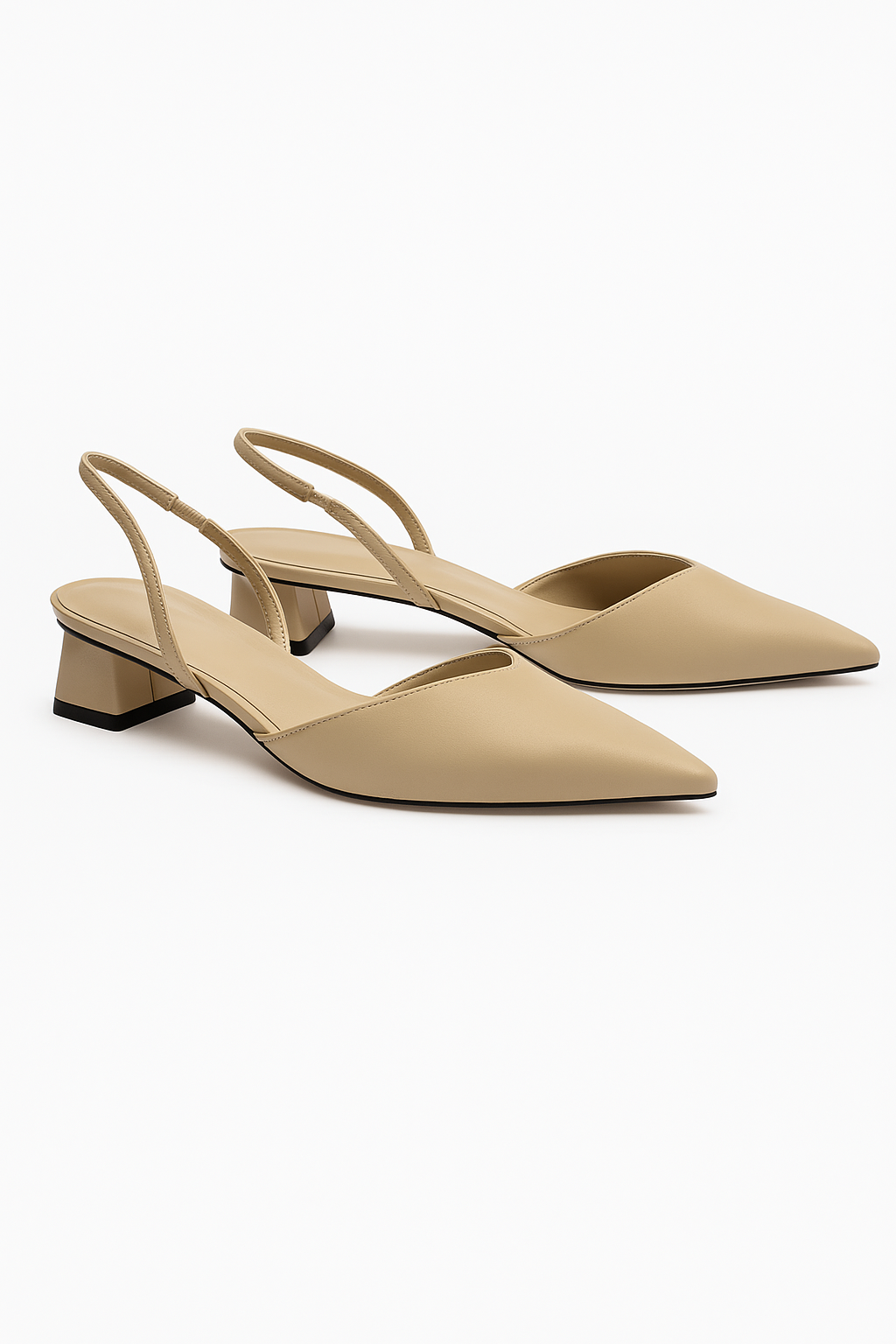 Hania - Sandali Eleganti Donna Slingback Comodi Beige