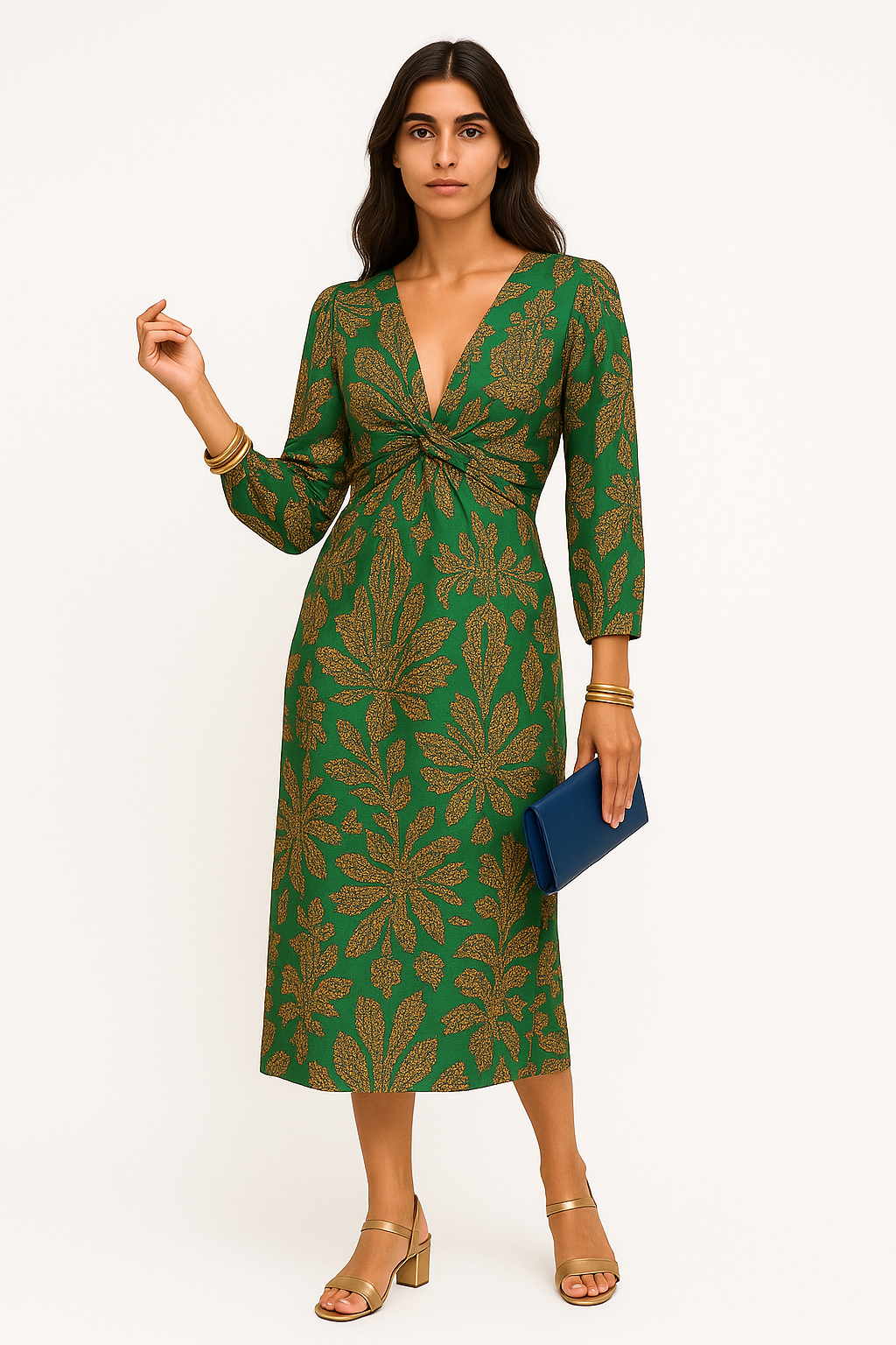 Hanneli - Abito Estivo Donna in Tessuto Traspirante Verde