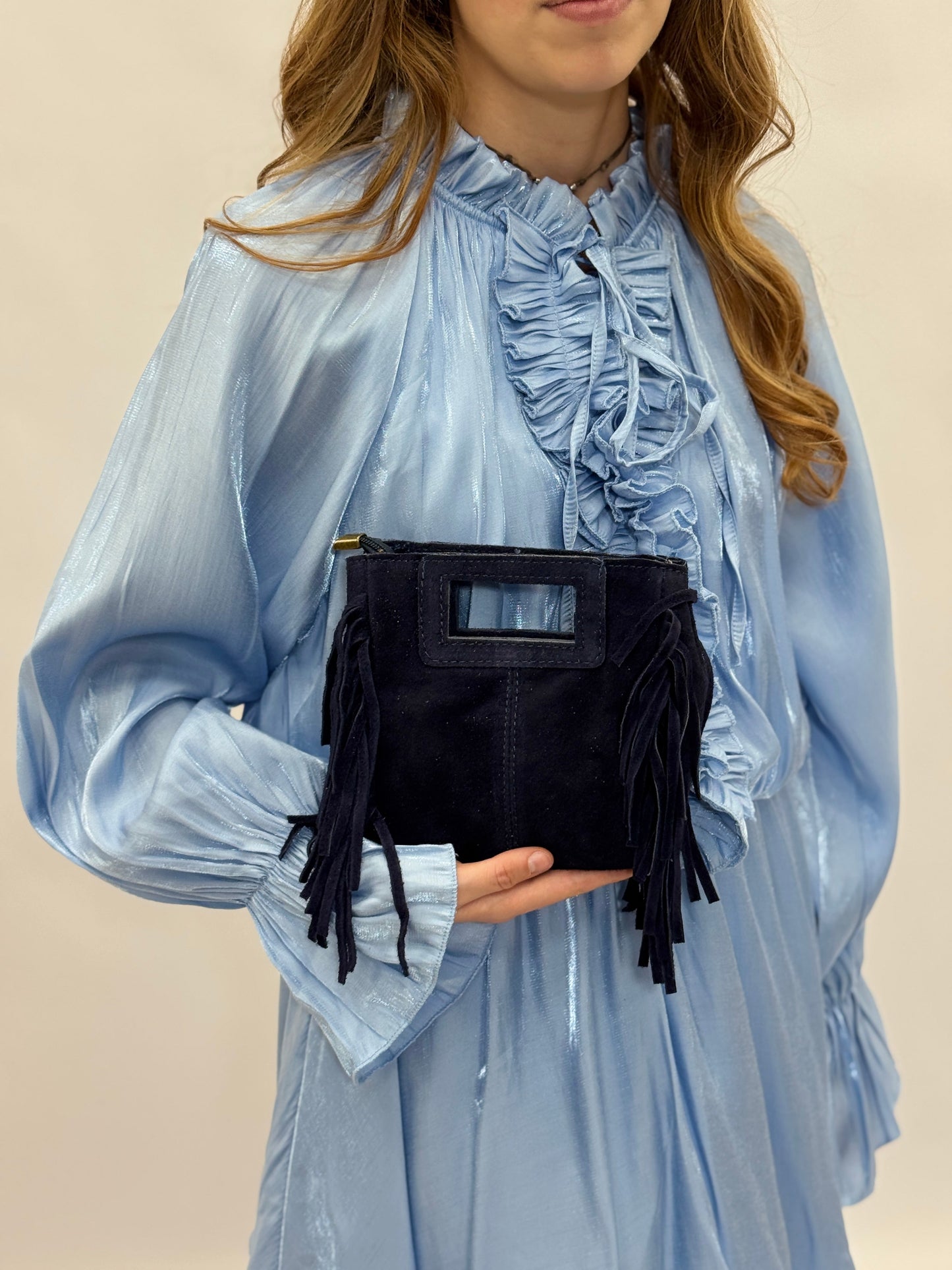 Desirée – Borsa Mini Con Dettaglio Frange E Stile Dinamico