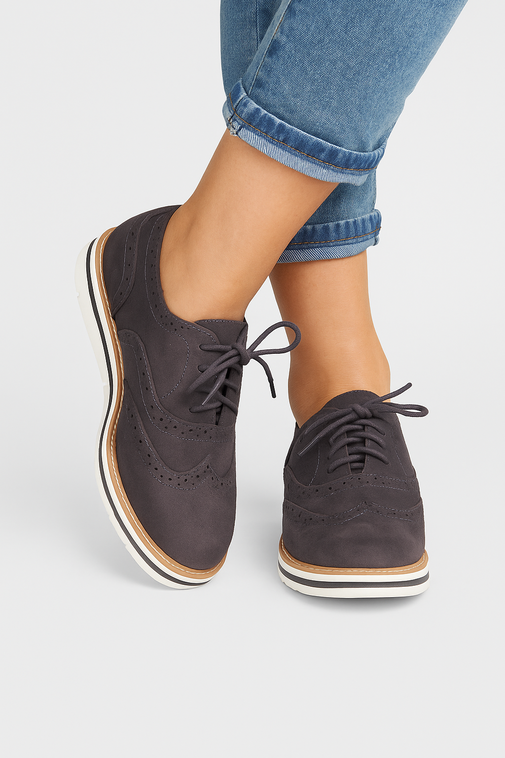 Ilena - Scarpe Donna Eleganti in Pelle Comode Grigio