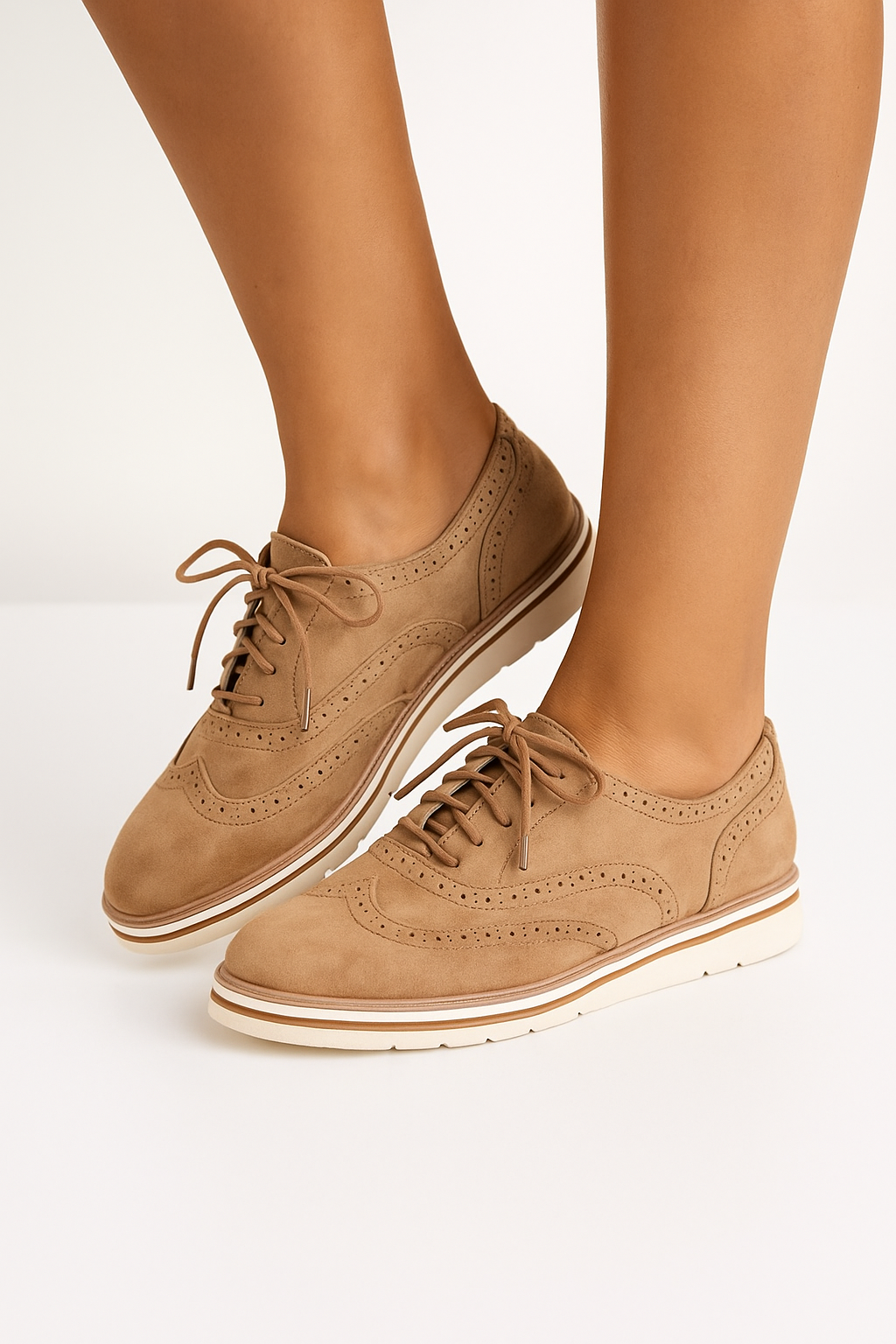 Ilena - Scarpe Donna Eleganti in Pelle Comode Khaki