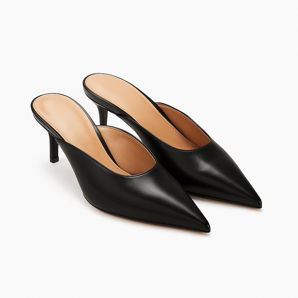 Isabellina - Mules Donna con Tacco Eleganti e Versatili Nero