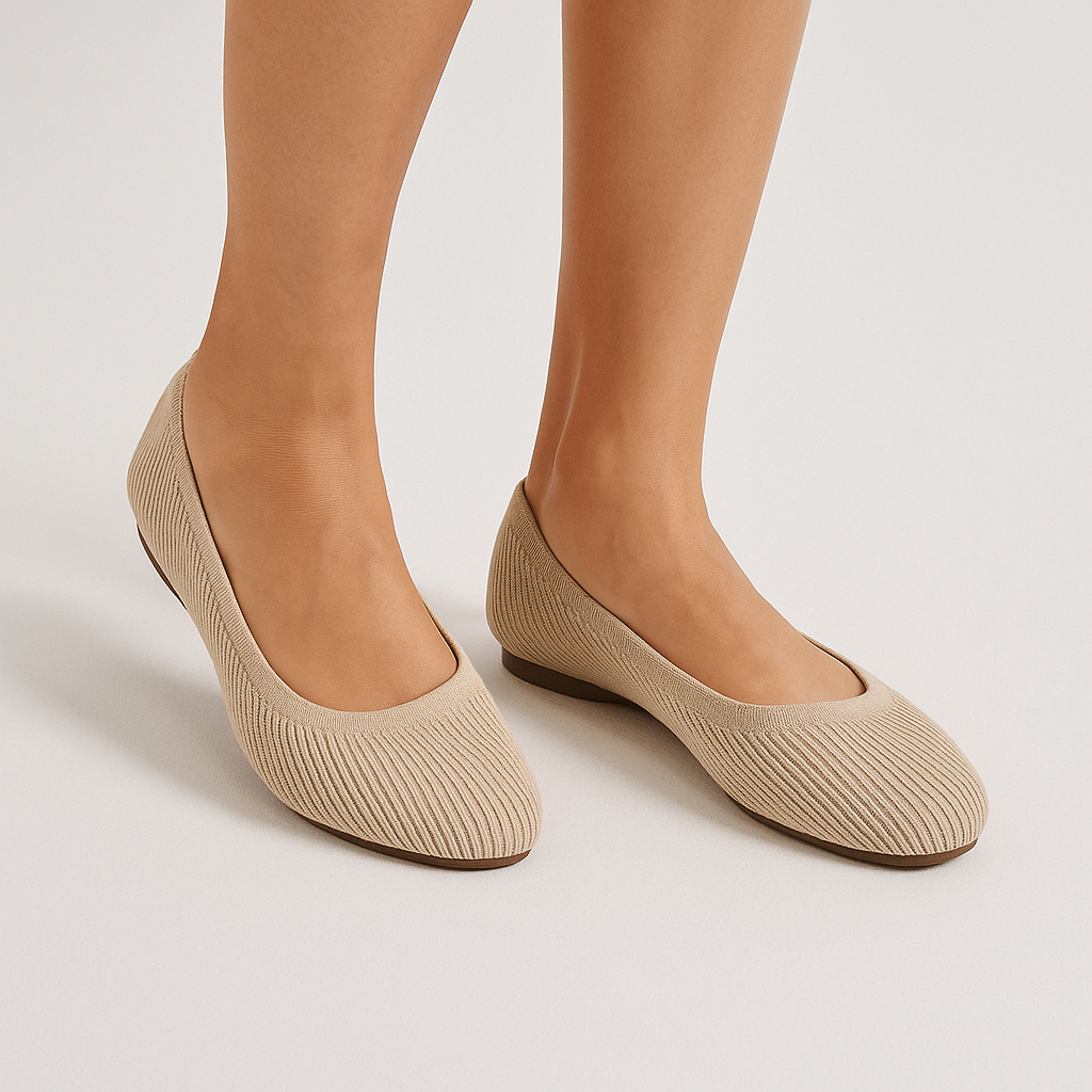 Ivonella - Ballerine Donna Eleganti Comode e Versatili Beige