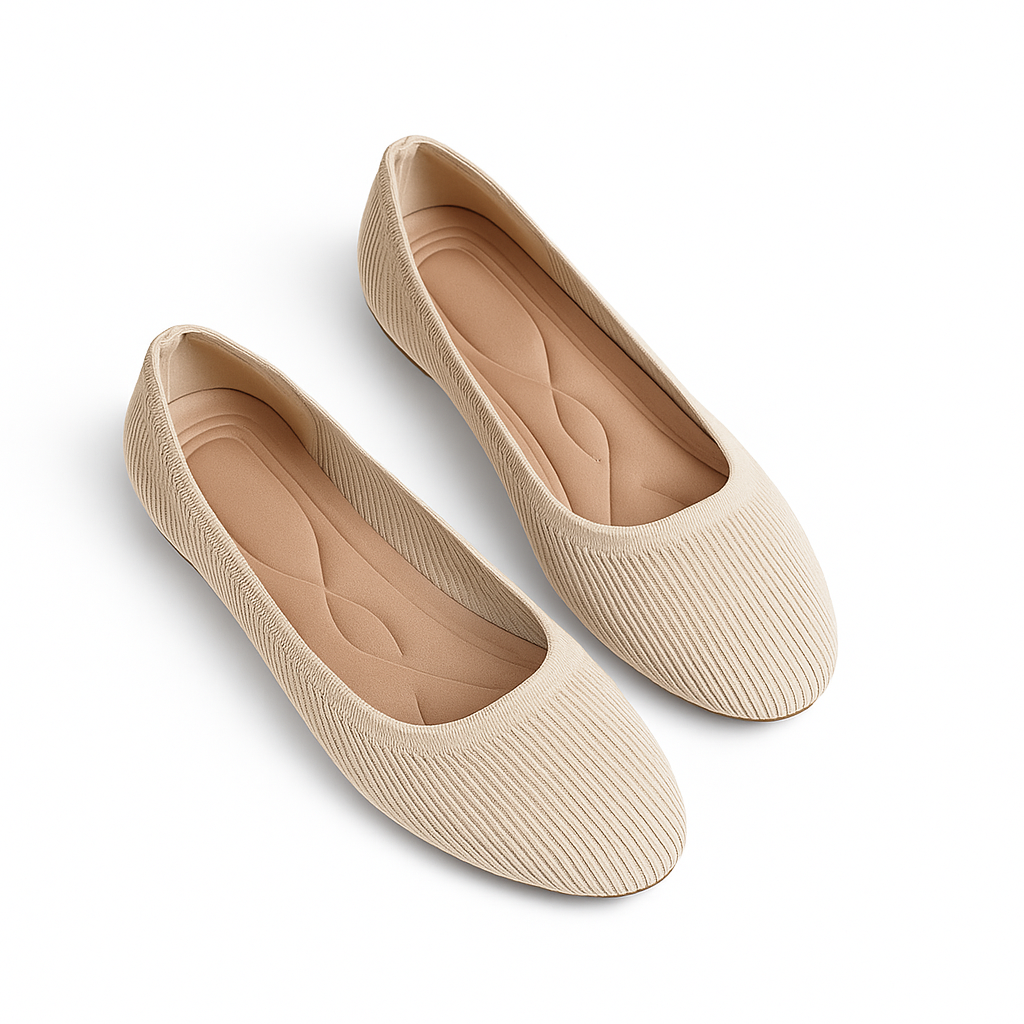 Ivonella - Ballerine Donna Eleganti Comode e Versatili Beige
