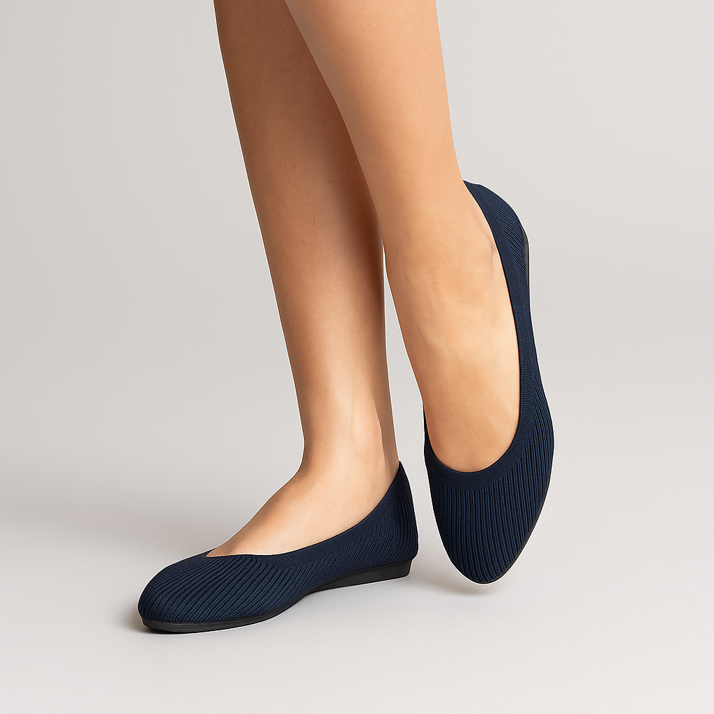 Ivonella - Ballerine Donna Eleganti Comode e Versatili Blu