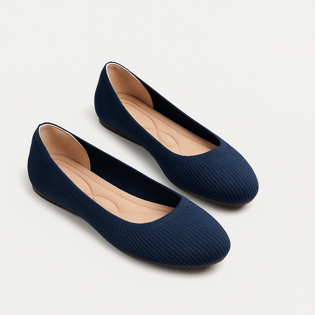 Ivonella - Ballerine Donna Eleganti Comode e Versatili Blu