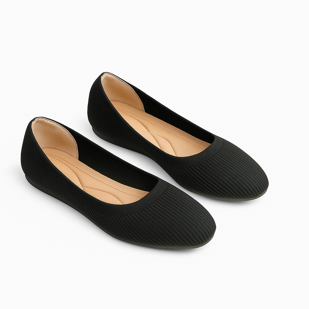 Ivonella - Ballerine Donna Eleganti Comode e Versatili Nero