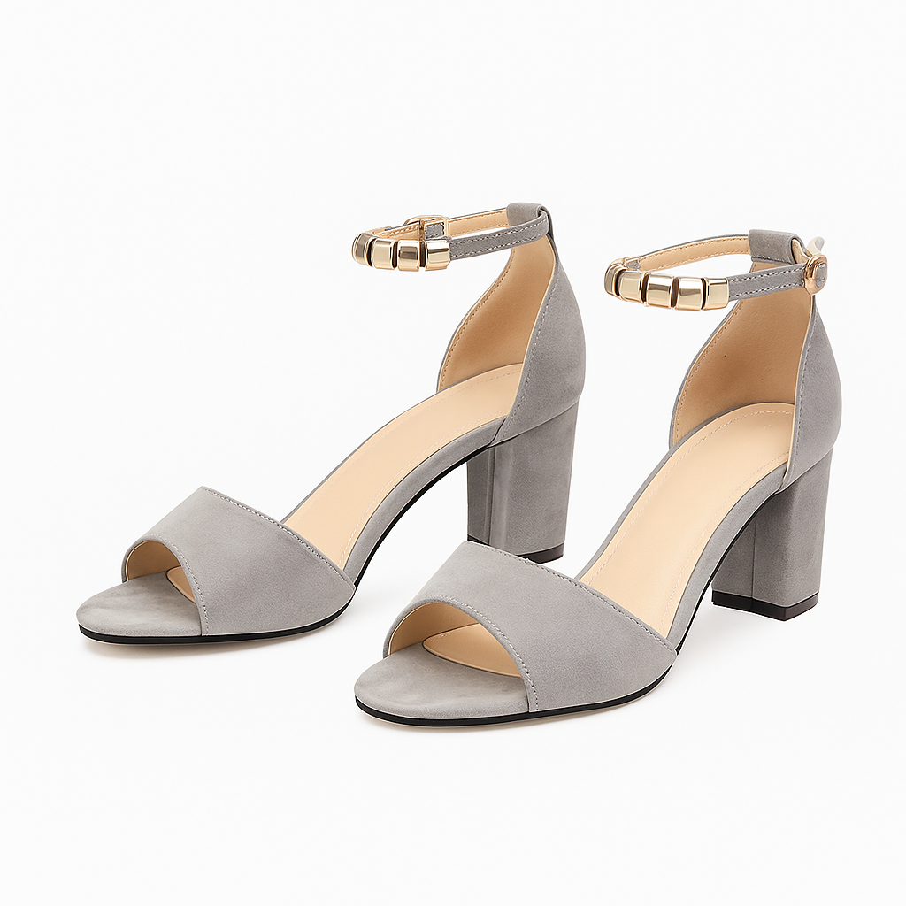 Jessie – Sandali Donna Comodi ed Eleganti con Cinghie Aperte Grigio