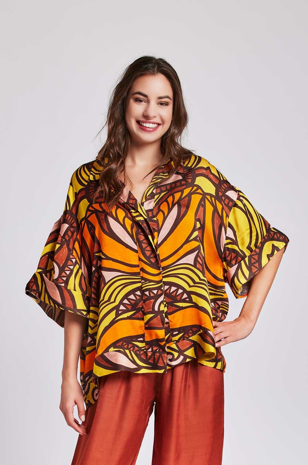 Jole – Blusa Flora Lime Stile Vivace Estivo 4