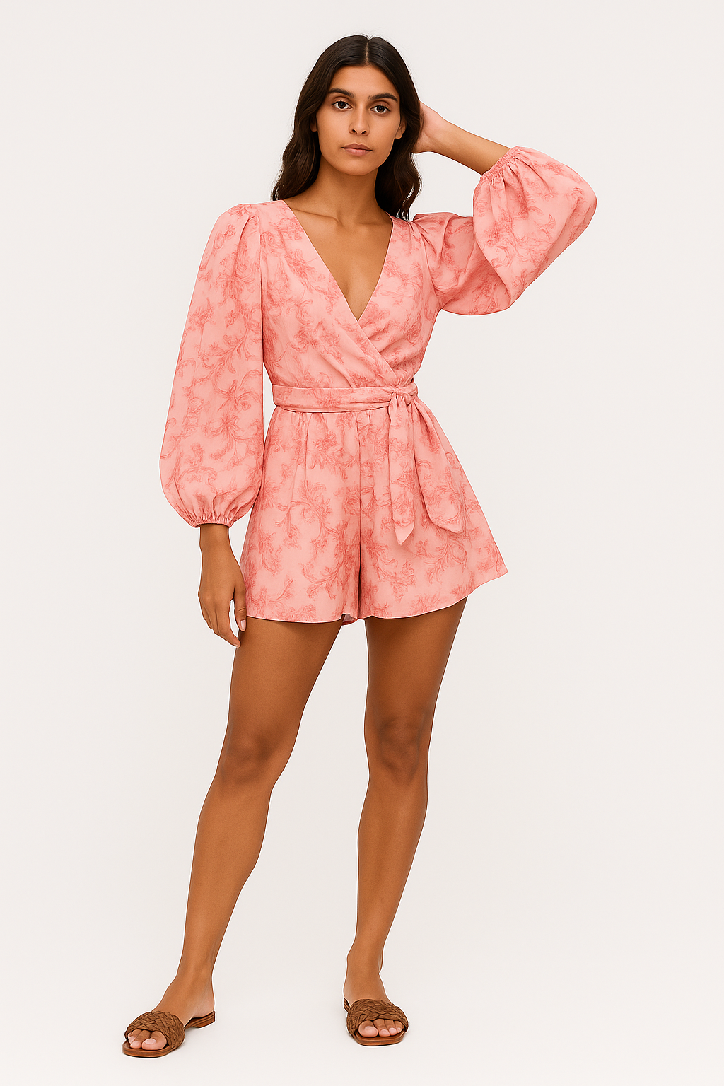 Kendra – Tuta Sexy con Scollo a V Profondo Elegante Rosso