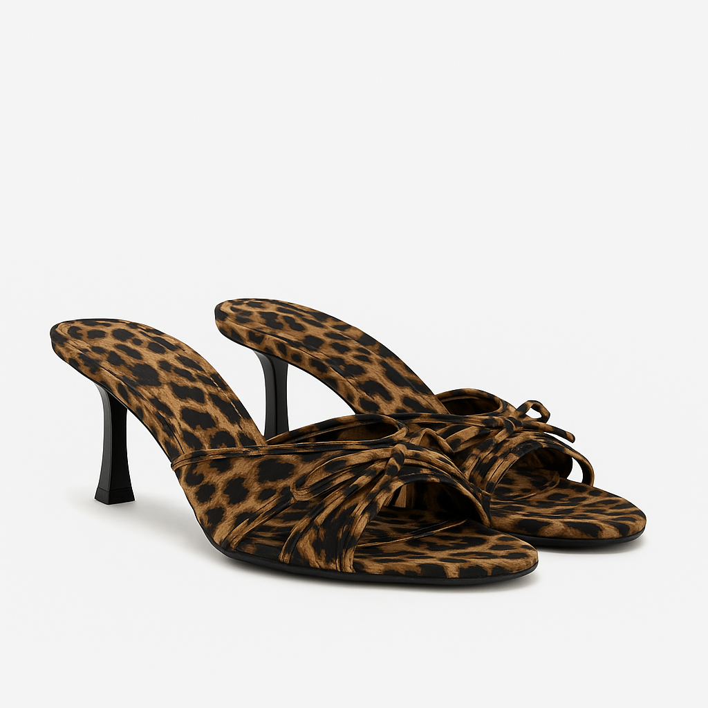 Kenza – Sandali Donna Comodi Slip-On dal Design Elegante Motivo leopardato