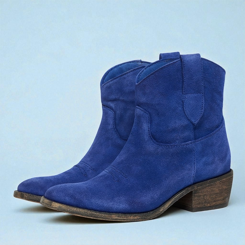 Katia - Stivaletti Donna Western con Tacco Largo