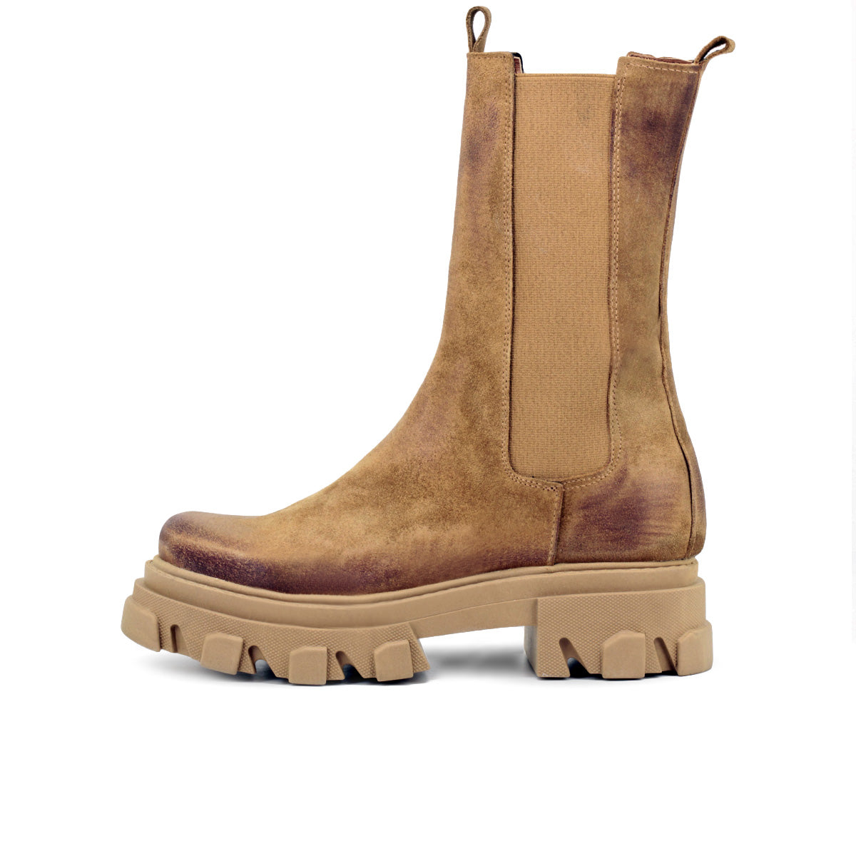 Noretta – Chelsea Boots Alti in Vera Pelle