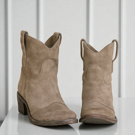 Katia - Stivaletti Donna Western con Tacco Largo