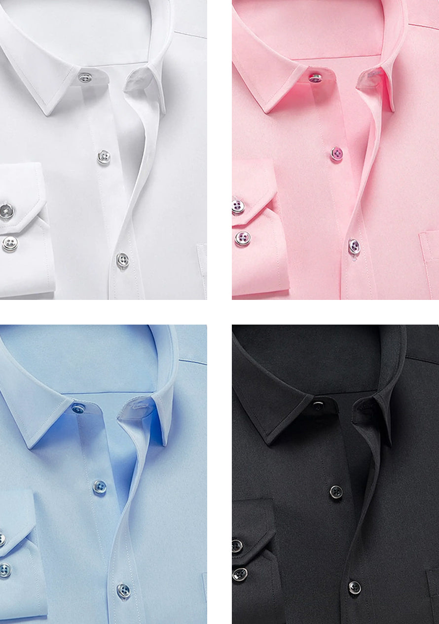 Hadrian - Camicia Comfort Elasticizzata No Stiro Uomo
