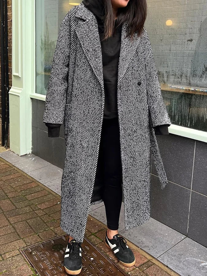 Elsa - Cappotto elegante a spina di pesce