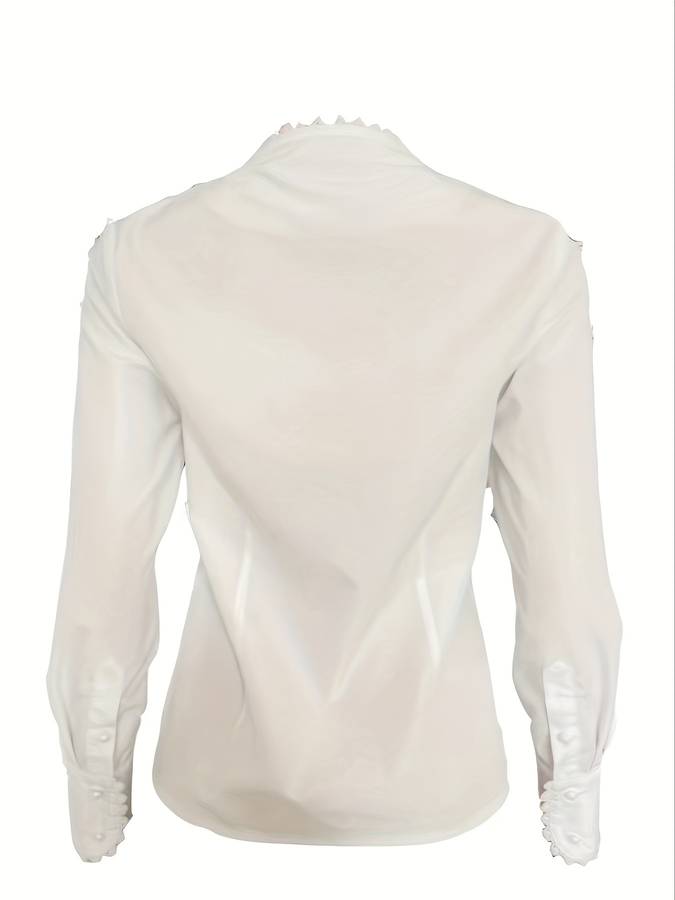 Lucilla - Camicetta Donna Estiva con Silhouette Lusinghiera Bianco