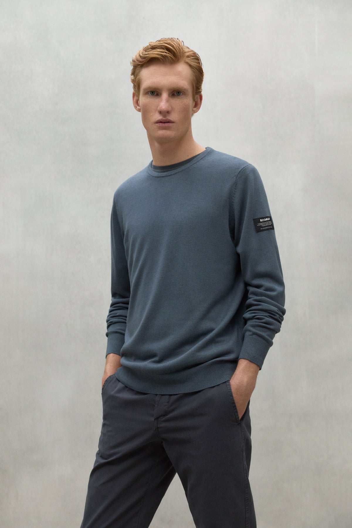 Jason - Pantalone Uomo Grigio Scuro Slim Elegante
