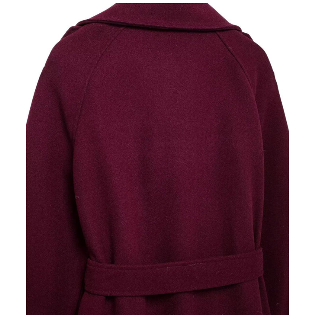 Eloisa - Cappotto bordeaux elegante da donna