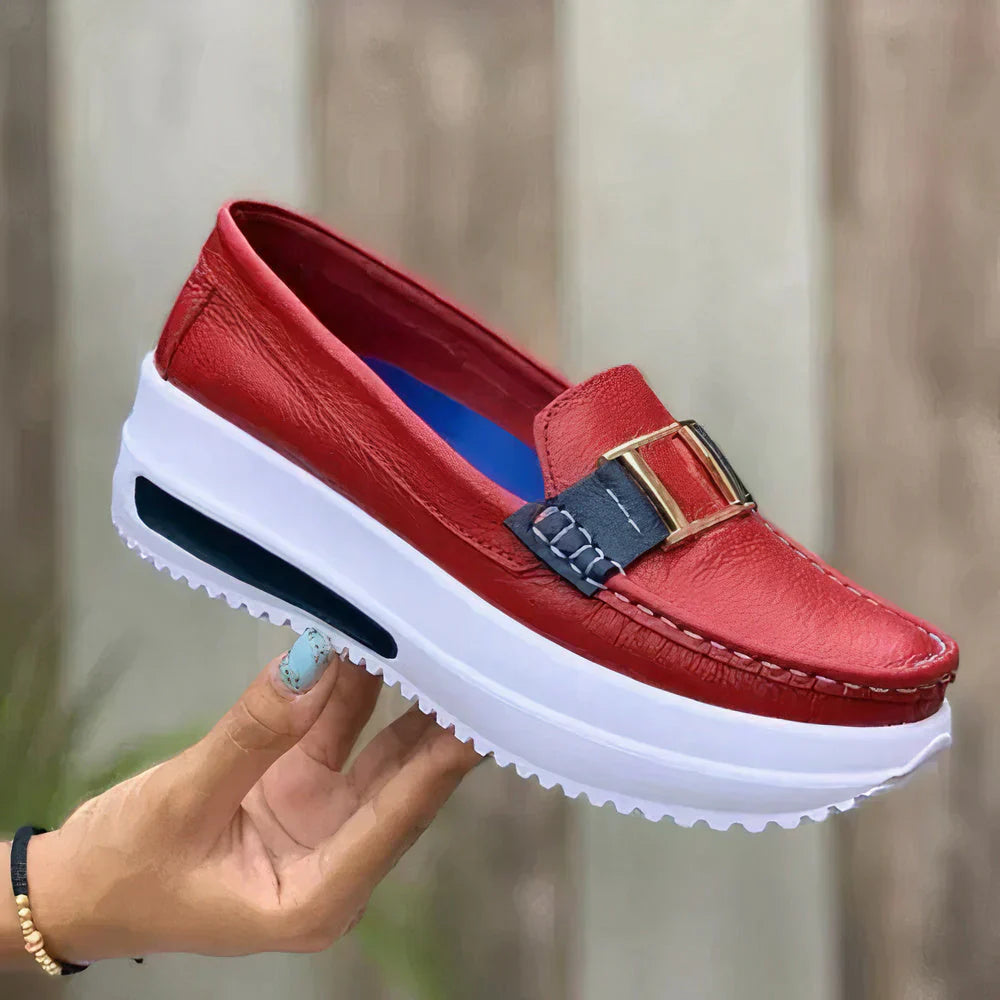 Norina - Scarpe ortopediche Nella per donna Rosso
