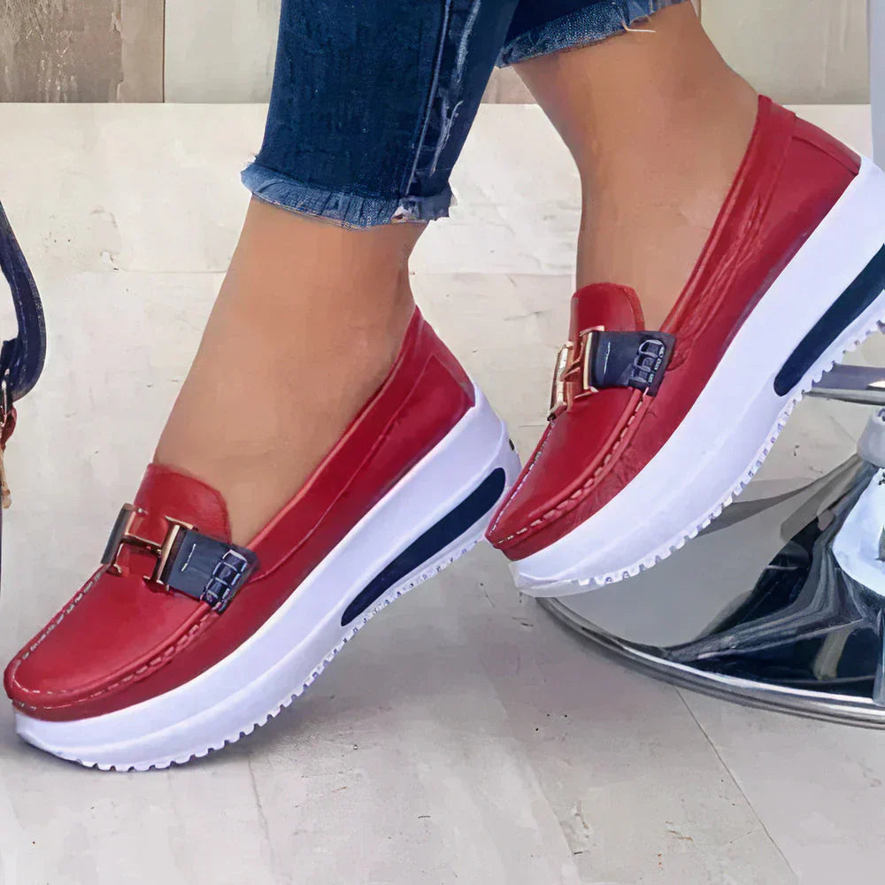 Norina - Scarpe ortopediche Nella per donna Rosso
