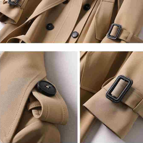 Simona - Trench Doppiopetto da Donna Outerwear Classico ed Elegante