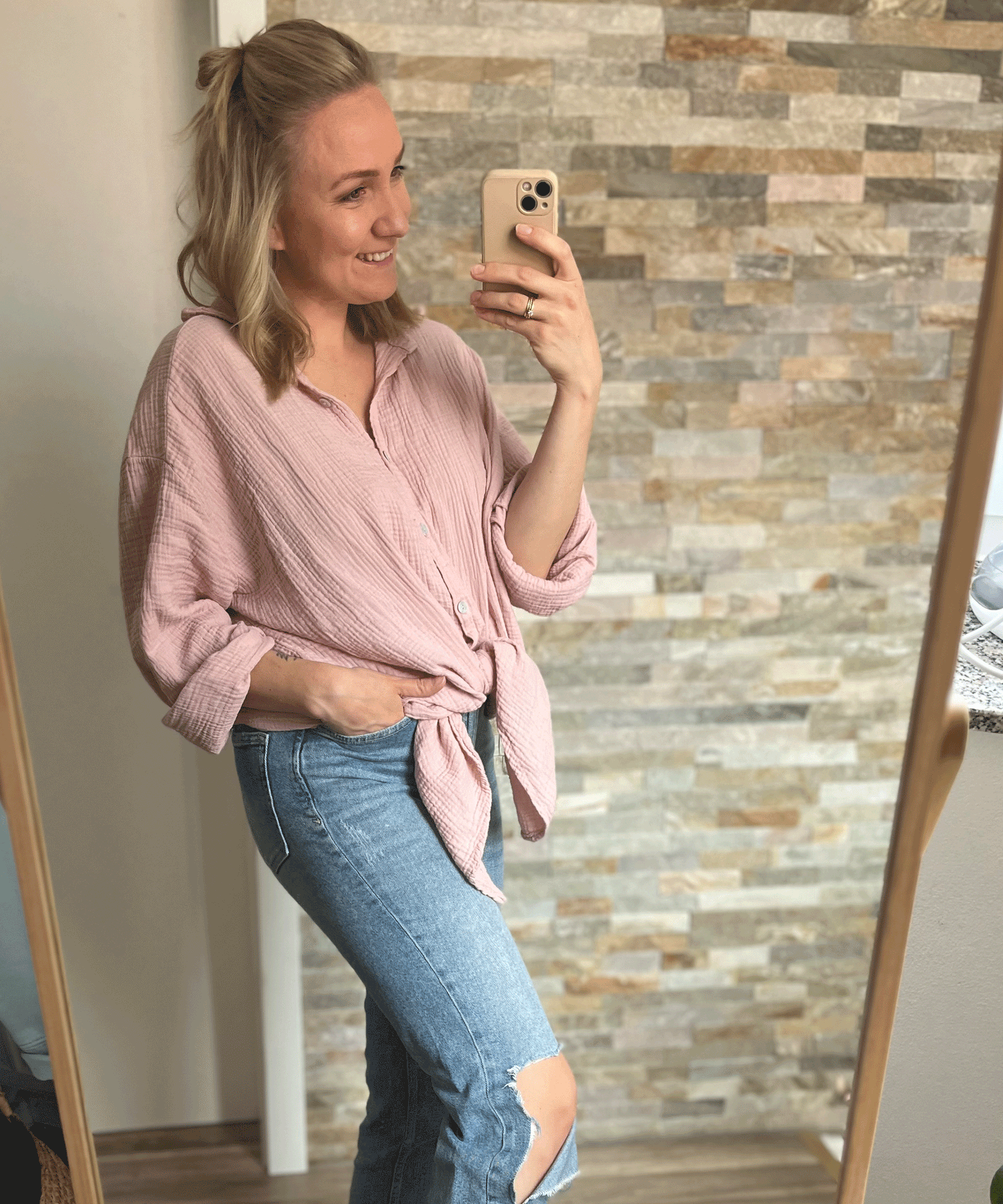 Rebecca – Blusa Oversize A Maniche Corte Dalla Vestibilità Moderna