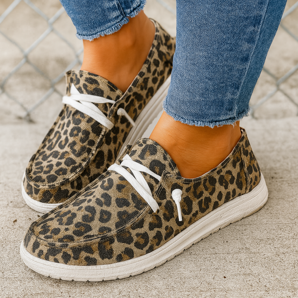 Palmira – Scarpe Stringate da Donna Leopardo