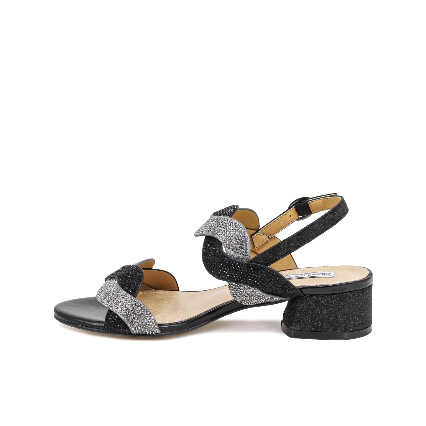 Rita - Sandali con tacco a blocco donna NERO
