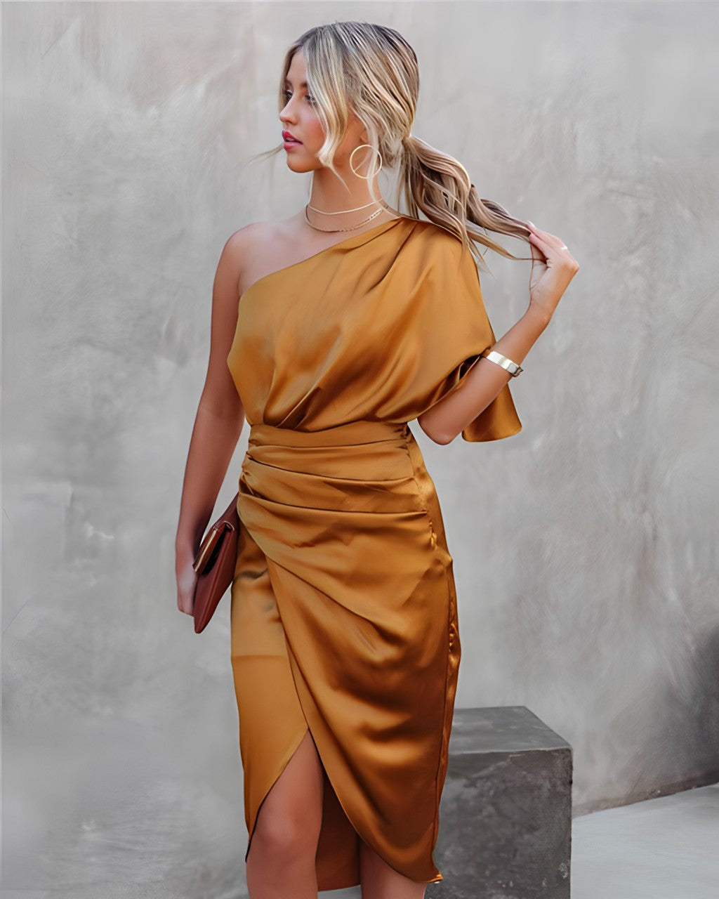 Romana - Abito elegante da donna Arancione