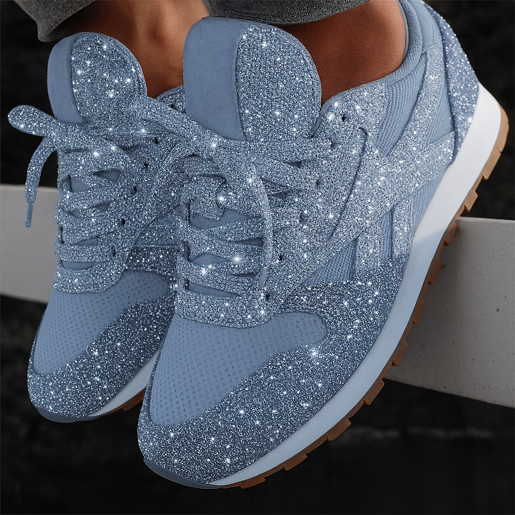 Rosamunde – Sneakers Glitterate da Donna Azzurro