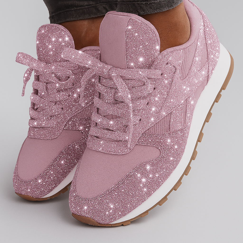 Rosamunde – Sneakers Glitterate da Donna Rosa