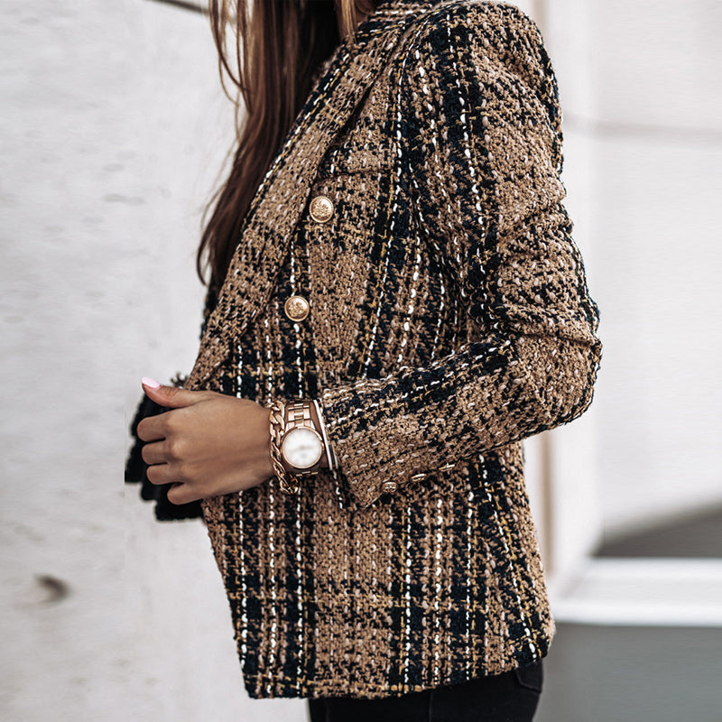 Umberta - Blazer a Quadri Autunnale e Senza Tempo da Donna