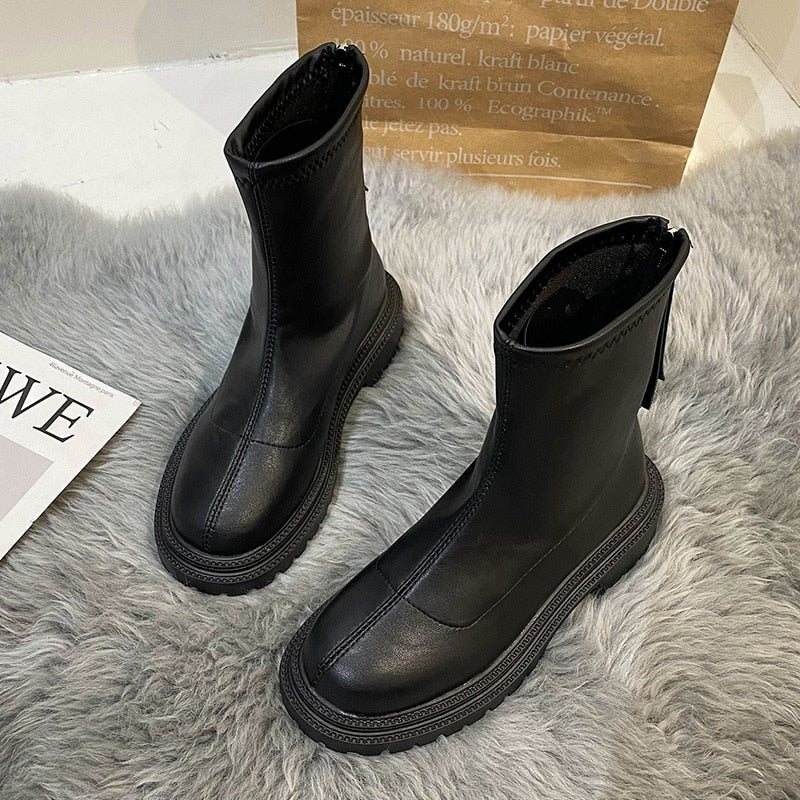 Tosca - Stivaletti da Donna Slip-On con Suola Massiccia