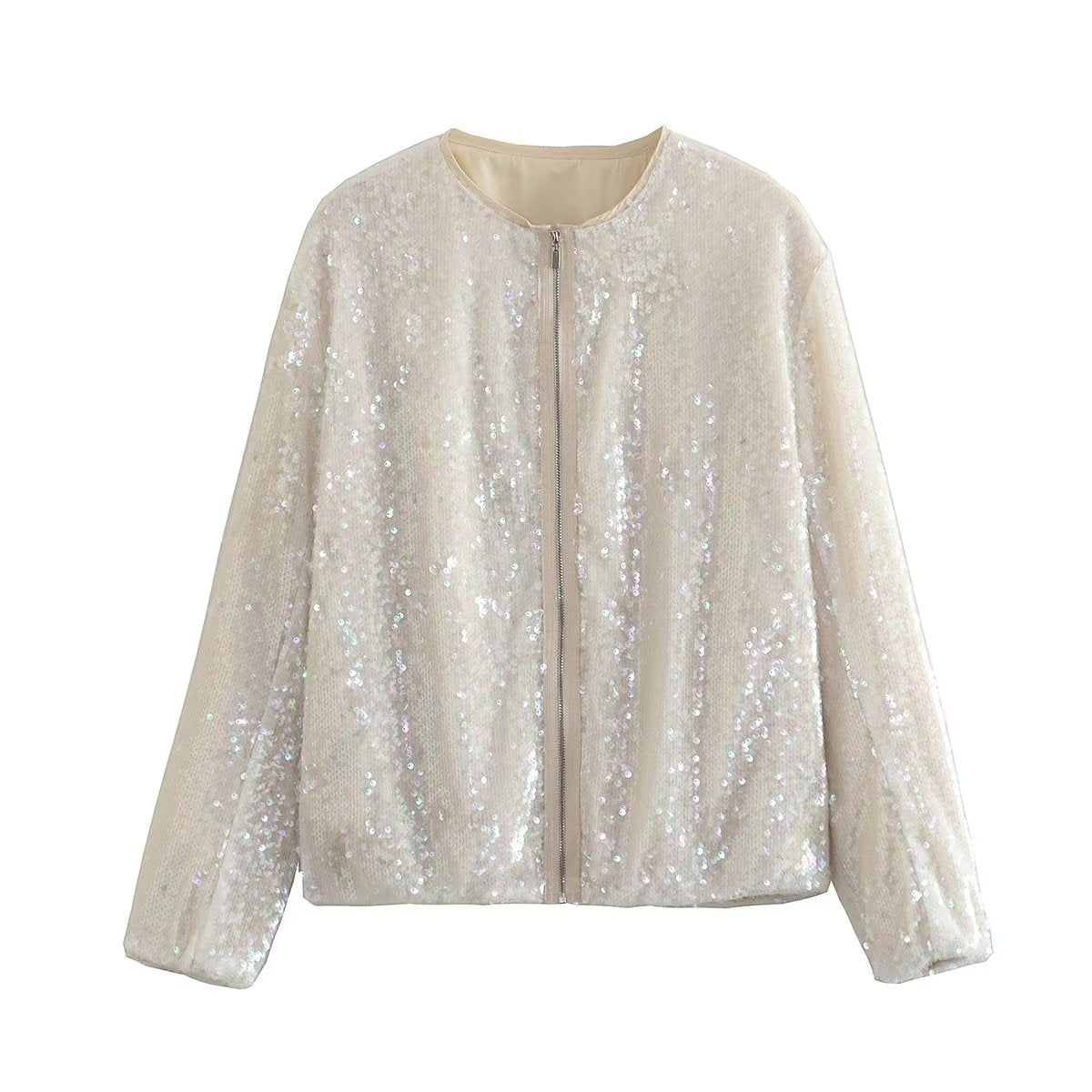 Fabiana - Bomber Donna con Paillettes Elegante e alla Moda