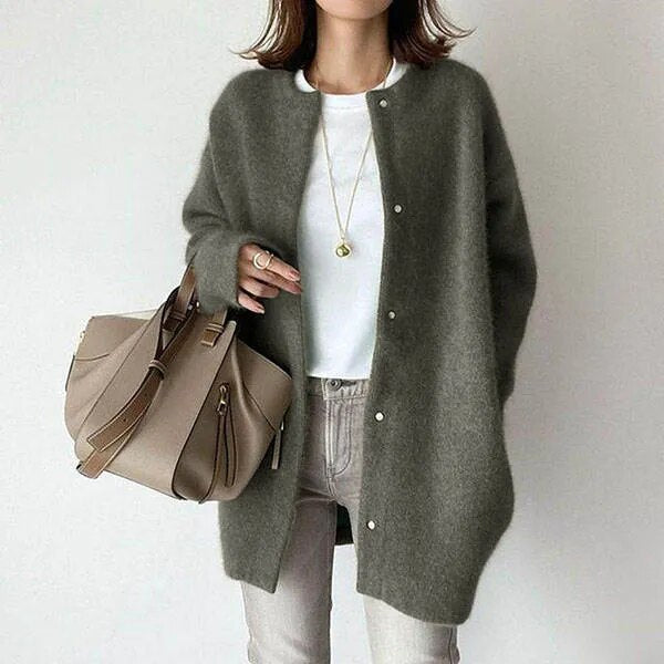 Silvia - Cardigan in Maglia con Chiusura a Bottoni