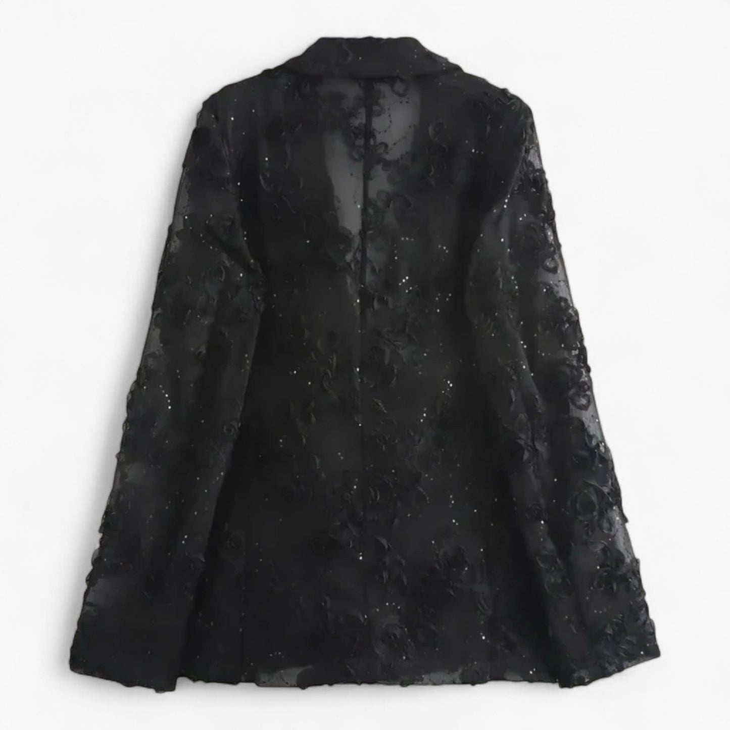 Ines - Completo da cerimonia con giacca ricamata e pantaloni a vita alta