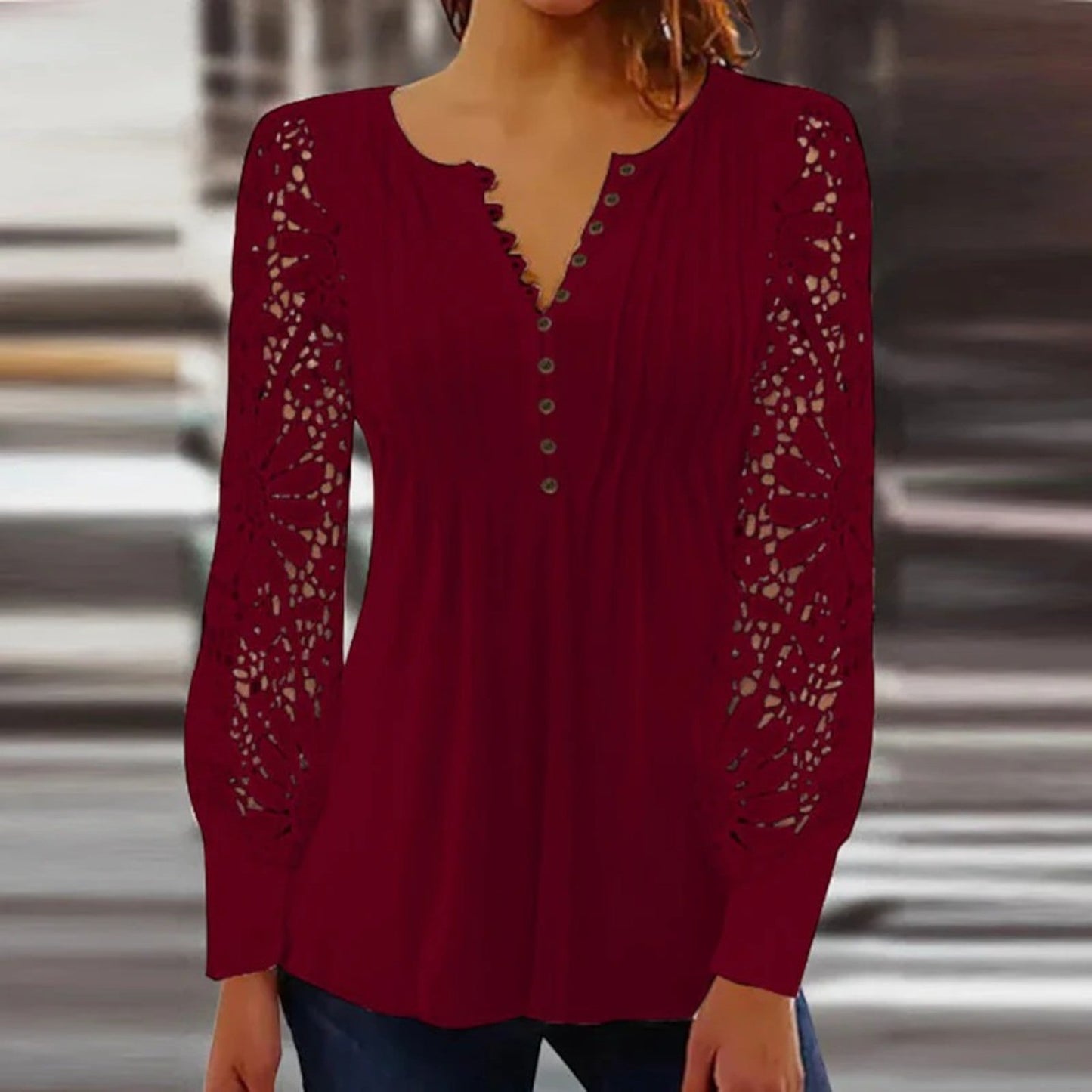 Karin – Camicetta Elegante Con Scollo A V Per Un Look Sofisticato