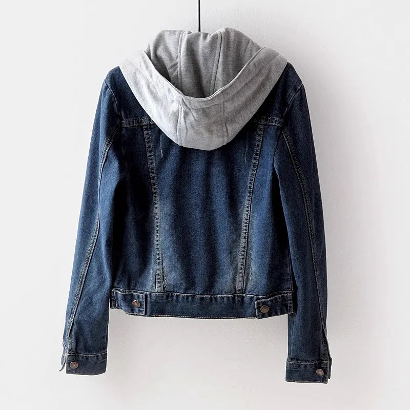 Crescenza – Giacca di Jeans Donna Blu Classica